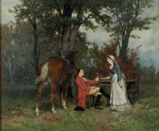 Heinrich Breling - Rendez-vous in the forest