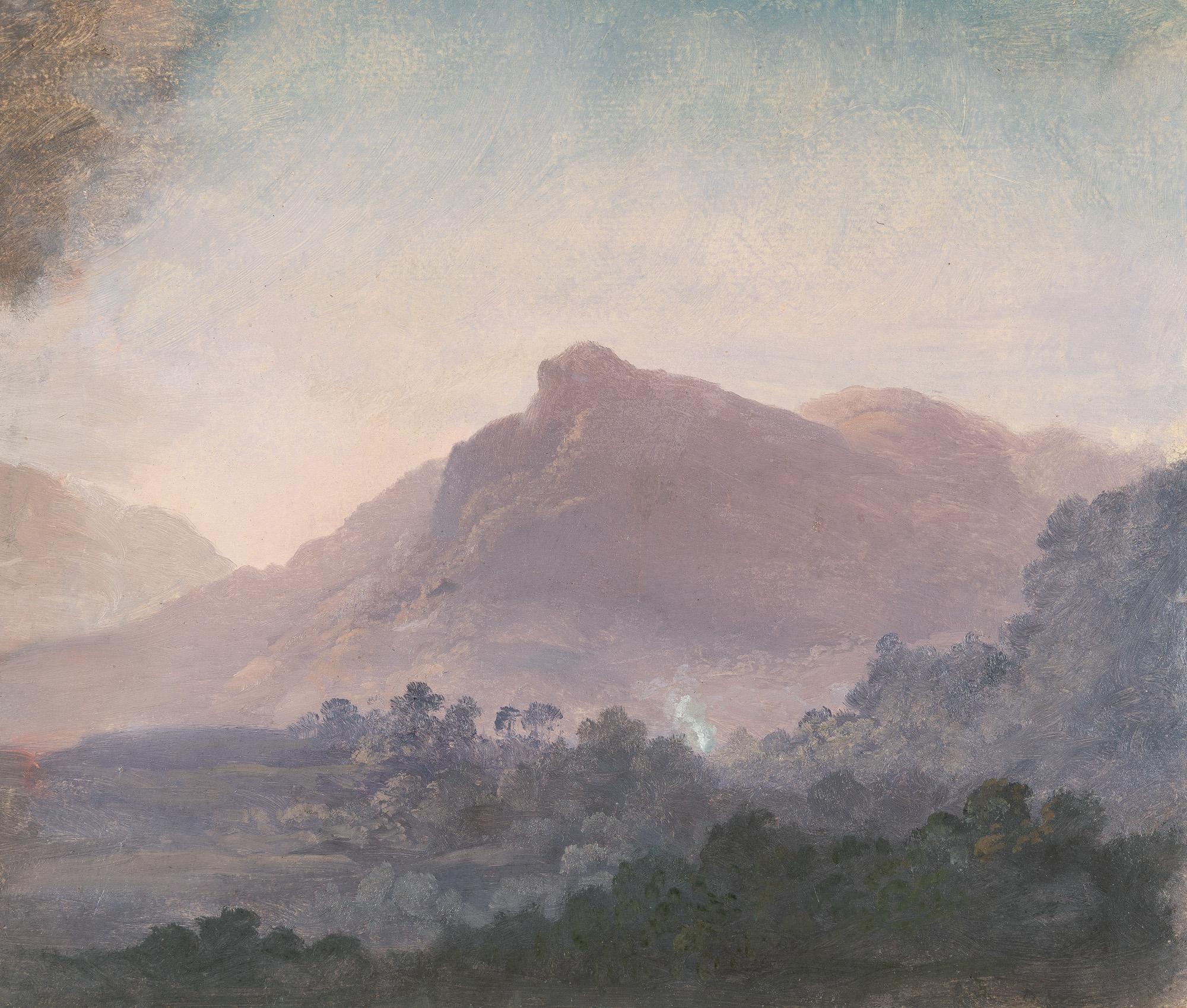 Heinrich Bürkel - Italienische Berglandschaft (Gegend bei Olevano mit Blick auf den Monte Alto)