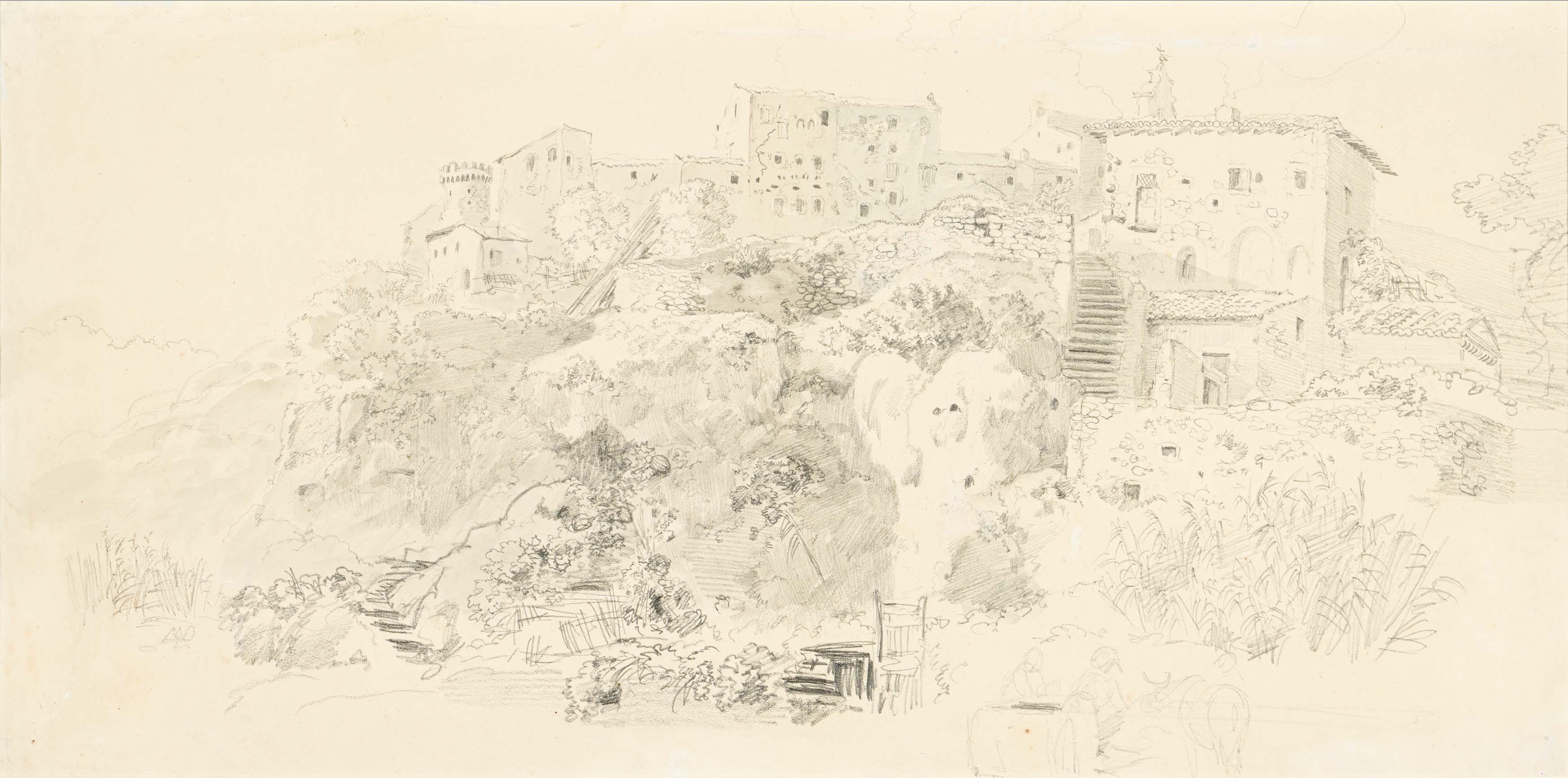 Heinrich Bürkel - Italienisches Gebirgsdorf.