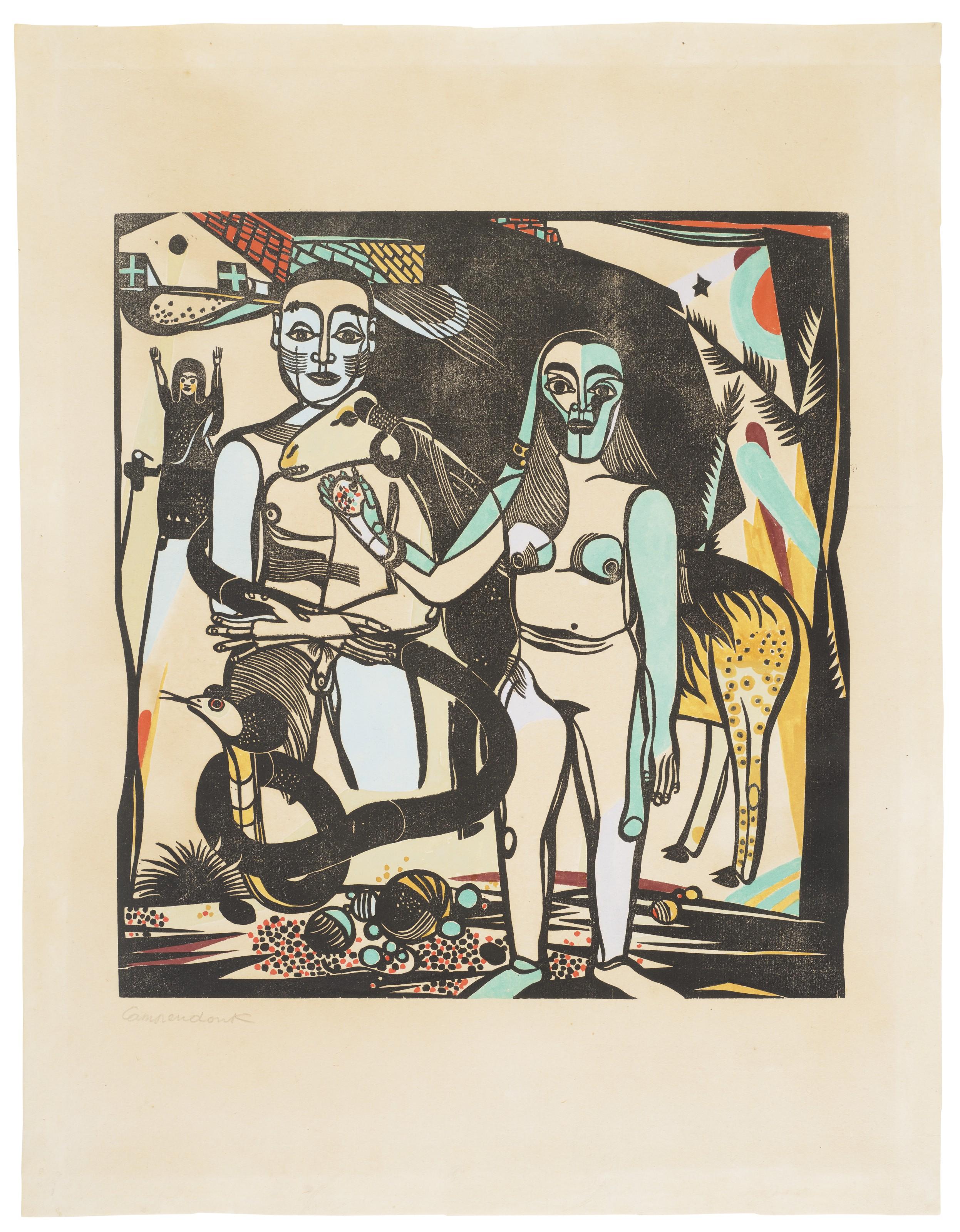 Heinrich Campendonk - Adam Und Eva (Adam And Eve)