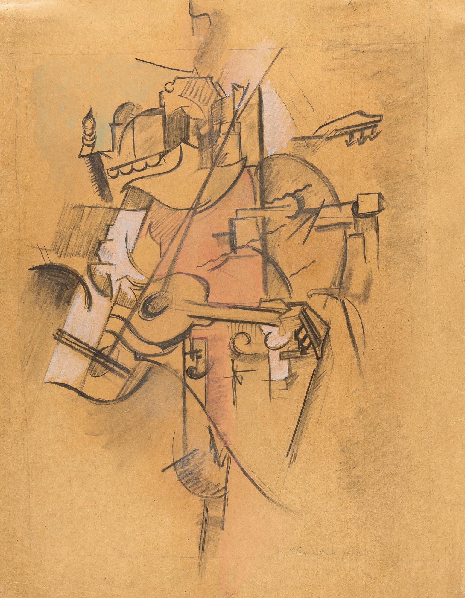 Heinrich Campendonk - Lautenspielerin