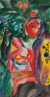 Heinrich Campendonk - Mädchen mit Katze