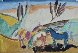 Heinrich Campendonk - Pferde Auf Der Weide (Horses In The Pasture)