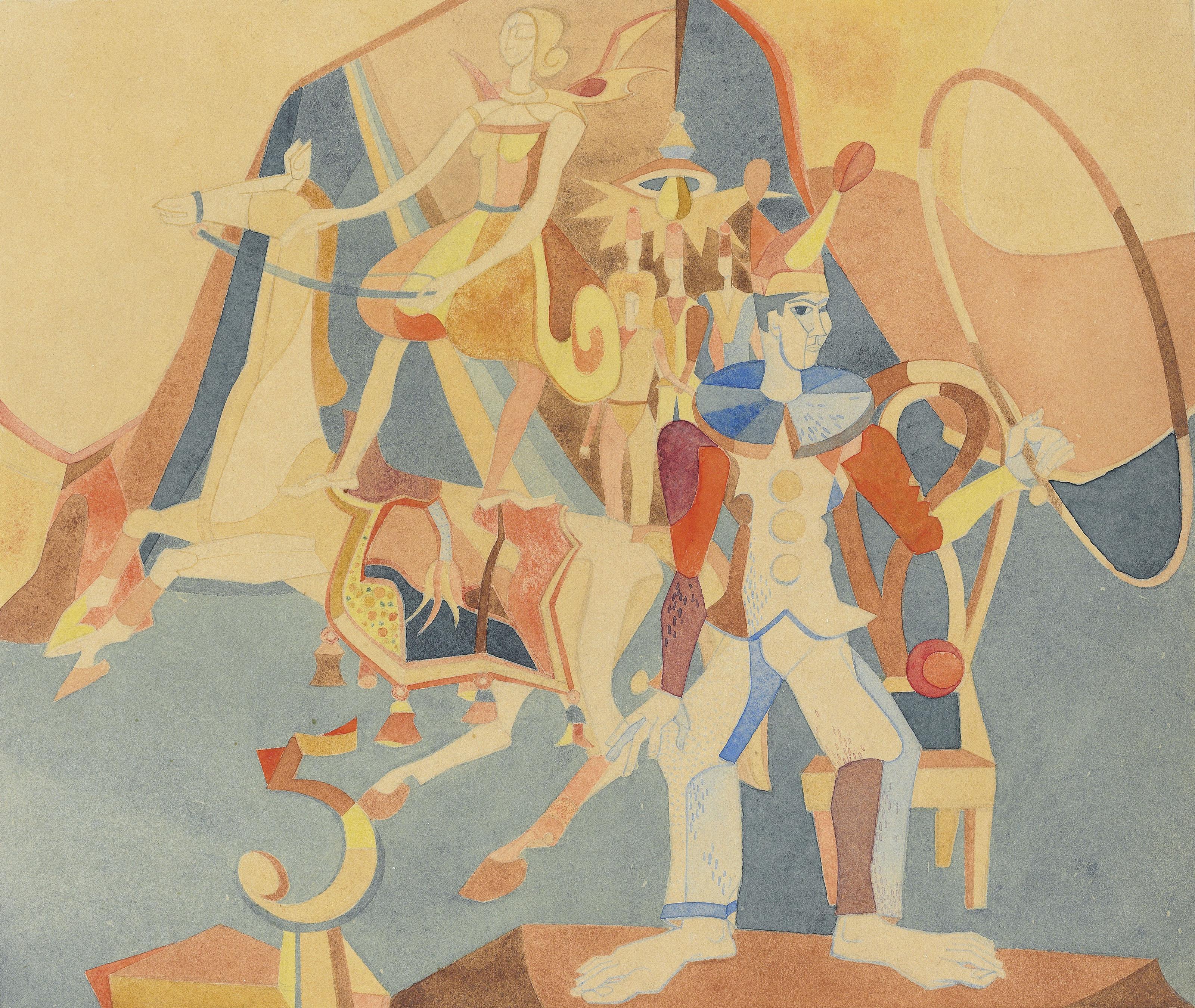 Heinrich Campendonk - Zirkus mit Reiterin