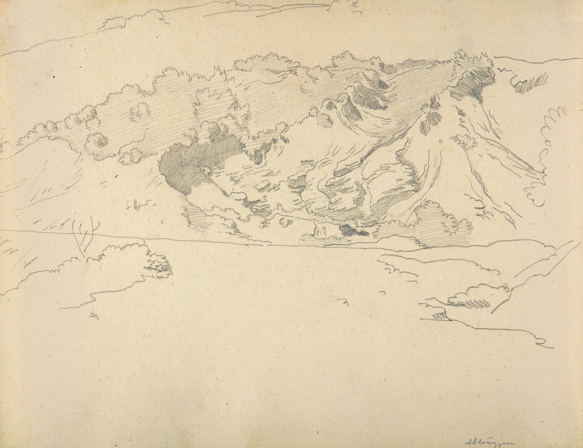 Heinrich Dreber - Blick auf die Abruzzen.