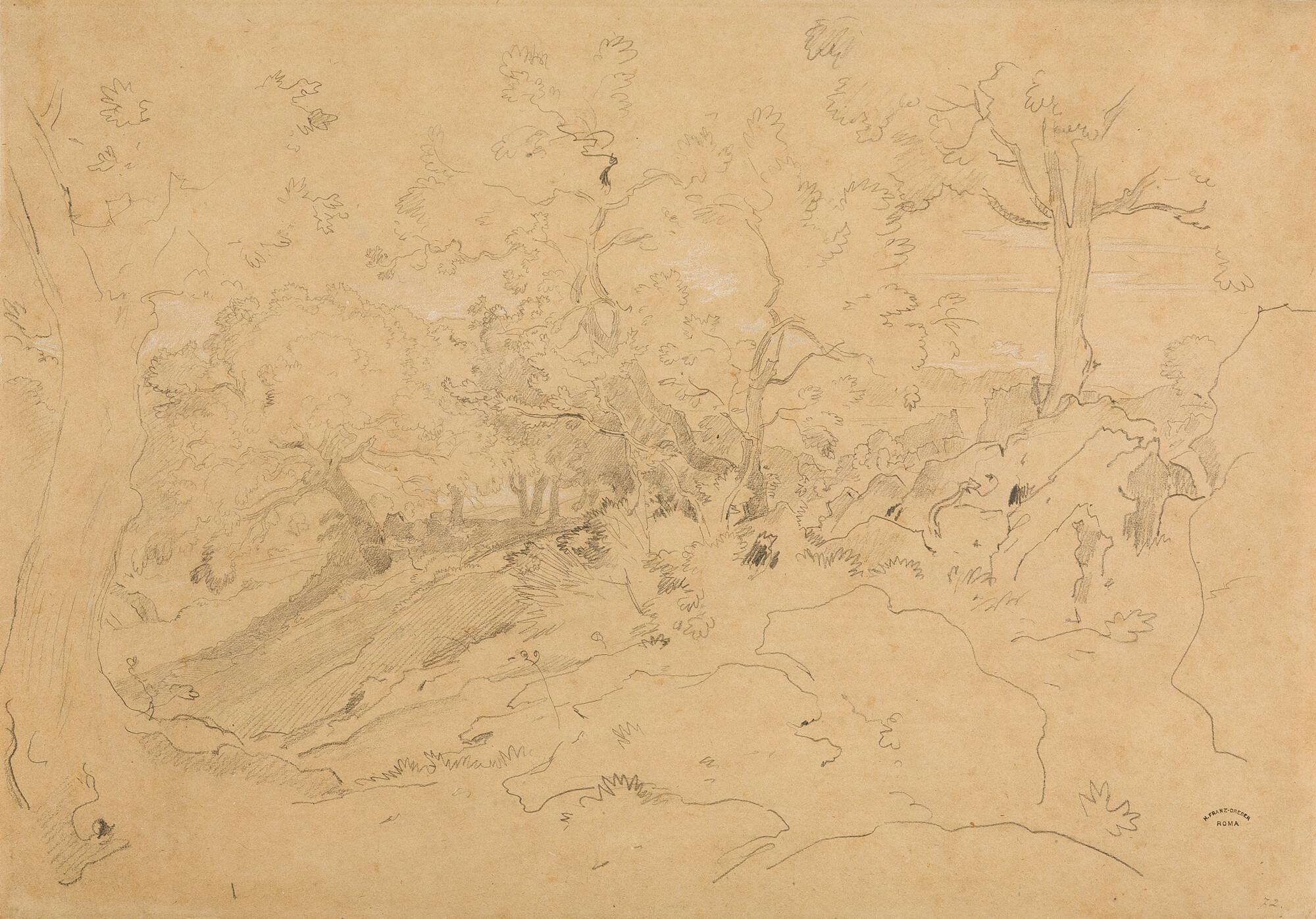 Heinrich Dreber - Landschaft aus der Umgebung Roms.