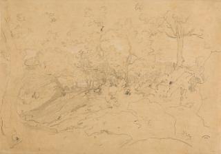 Heinrich Dreber - Landschaft aus der Umgebung Roms.