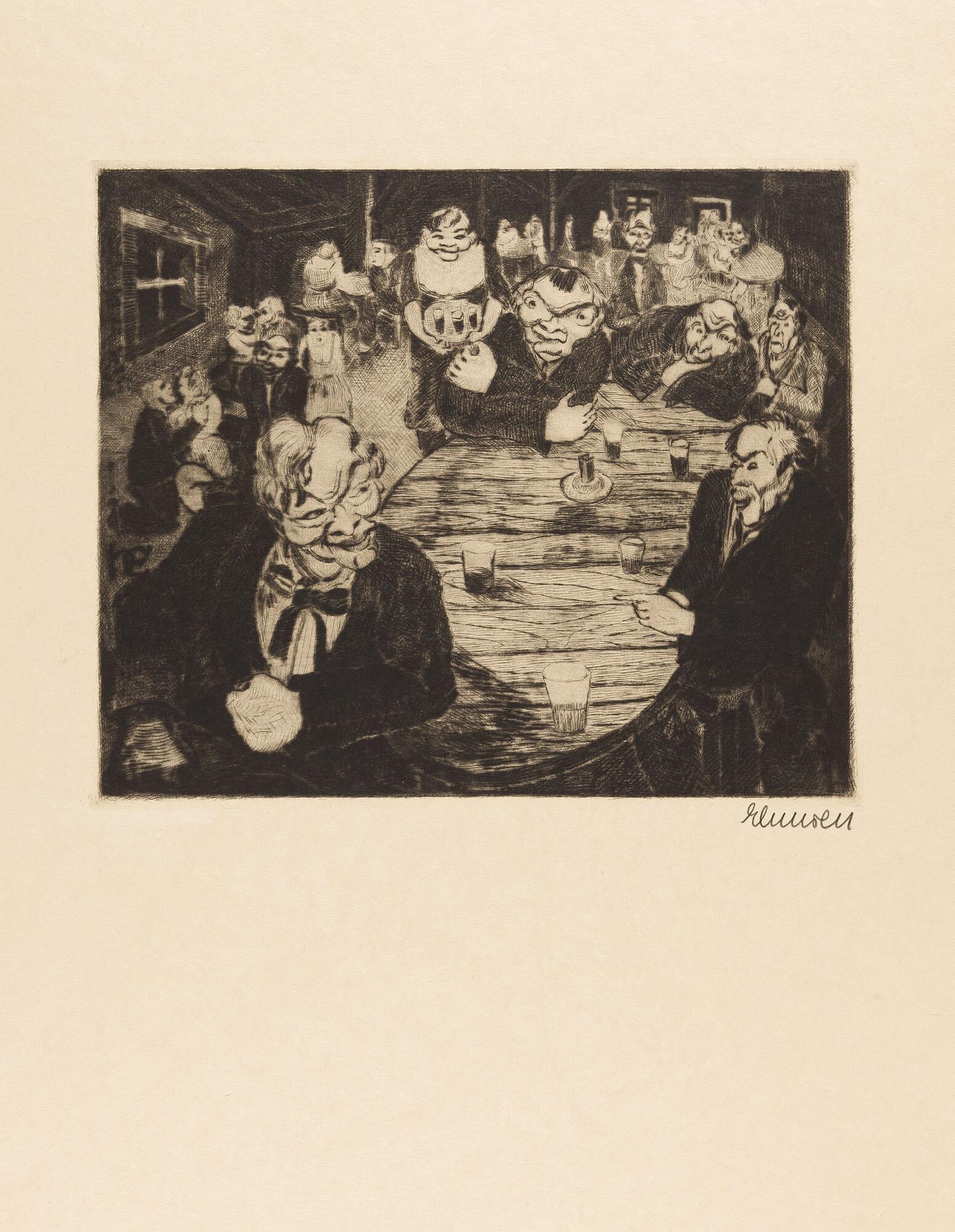 Heinrich Ehmsen - 3 Bll. aus: Der Narr in Christo Emanuel Quint.