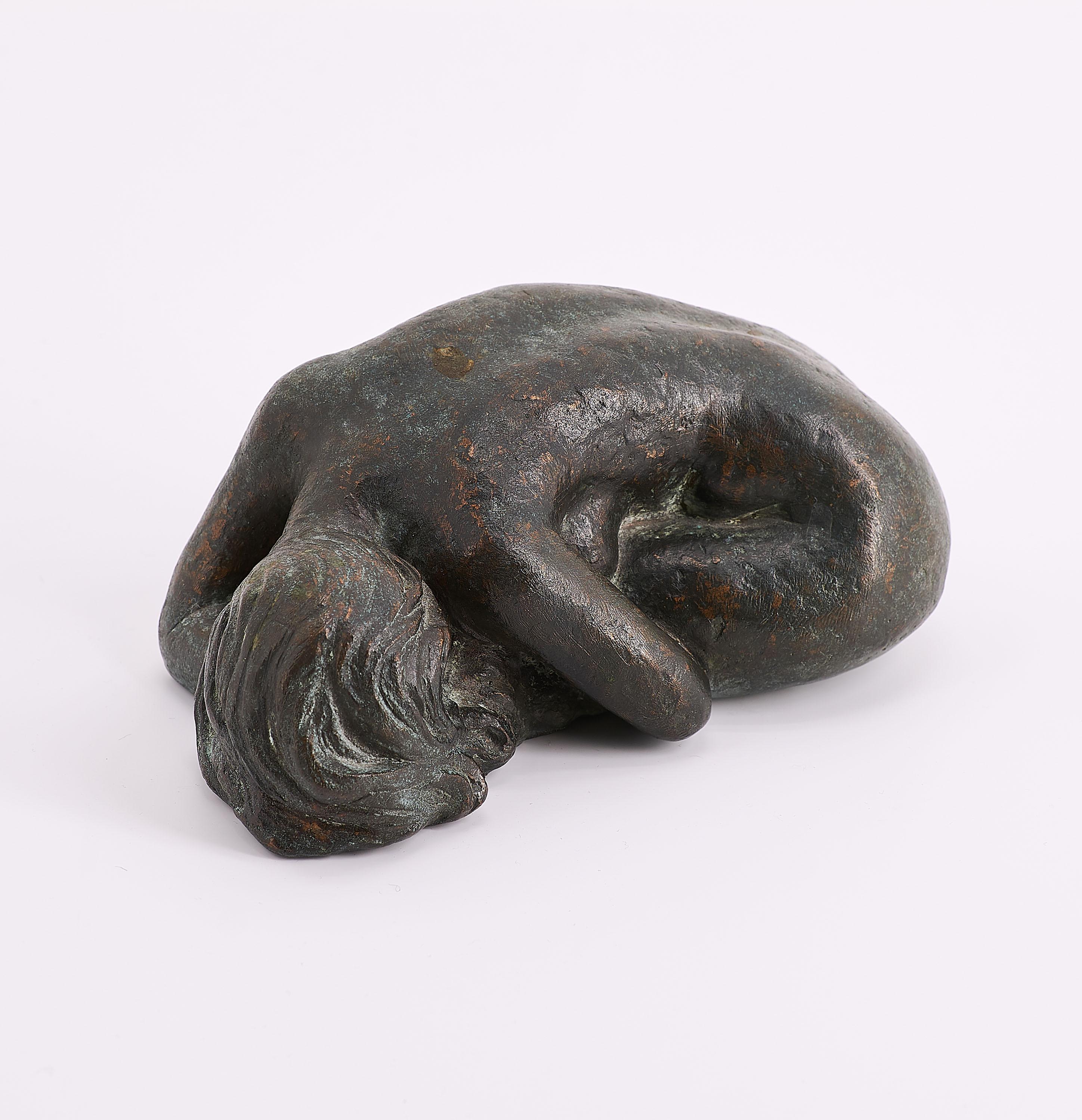 Heinrich Faltermeier - Kauerndes Mädchen.