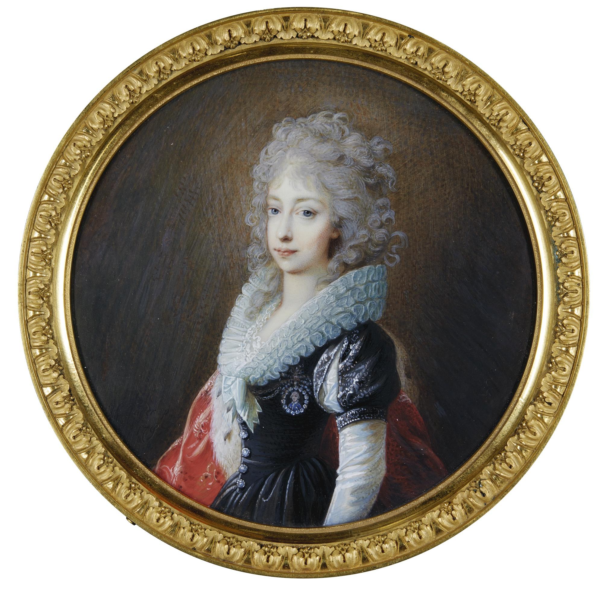 Heinrich Friedrich Füger - Portrait Of Archduchess Marie Clementine Of Austria, Later Crown Princess Of Naples (1777-1801)