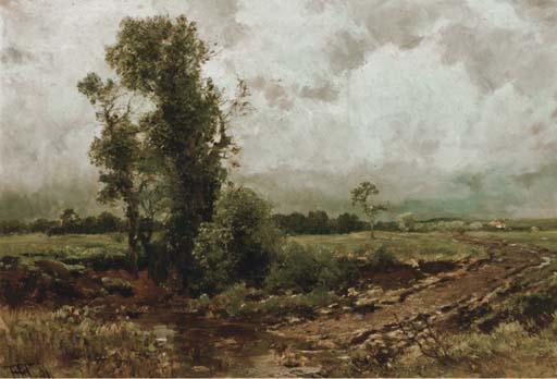 Heinrich Hartung Sen. - Trees by a ford