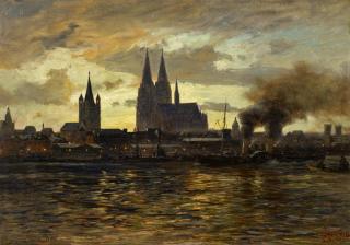 Heinrich Hartung - Abend bei Köln