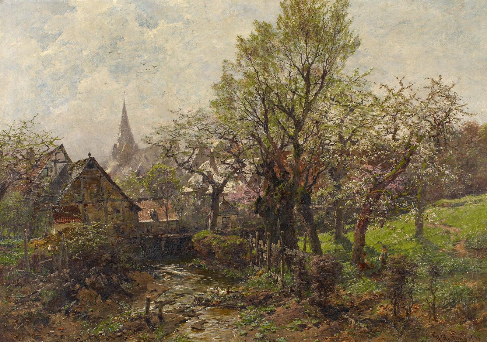 Heinrich Hartung - Große Frühlingslandschaft