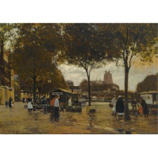 Heinrich Hermanns - A Marketday In Dordrecht