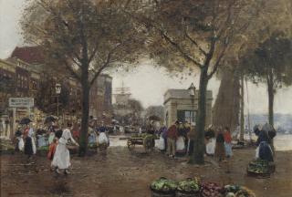 Heinrich Hermanns - The Vegetable Market