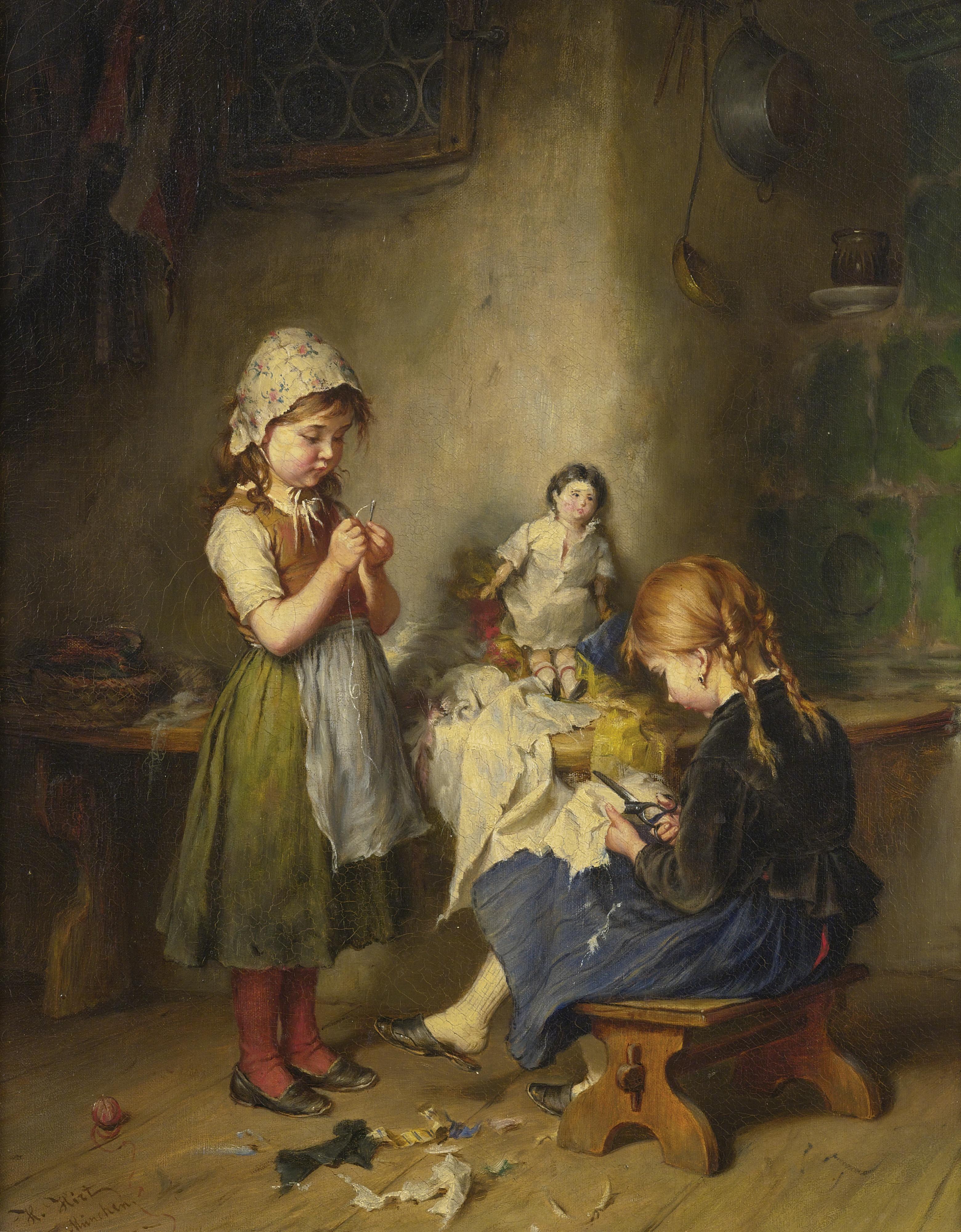 Heinrich Hirt - The Little Seamstress