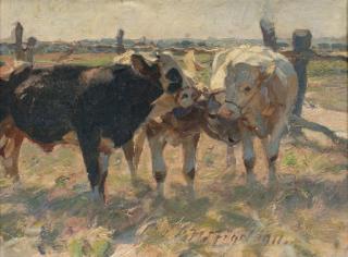 Heinrich Johann Von Zügel - Kühe auf der weide: out in the pasture