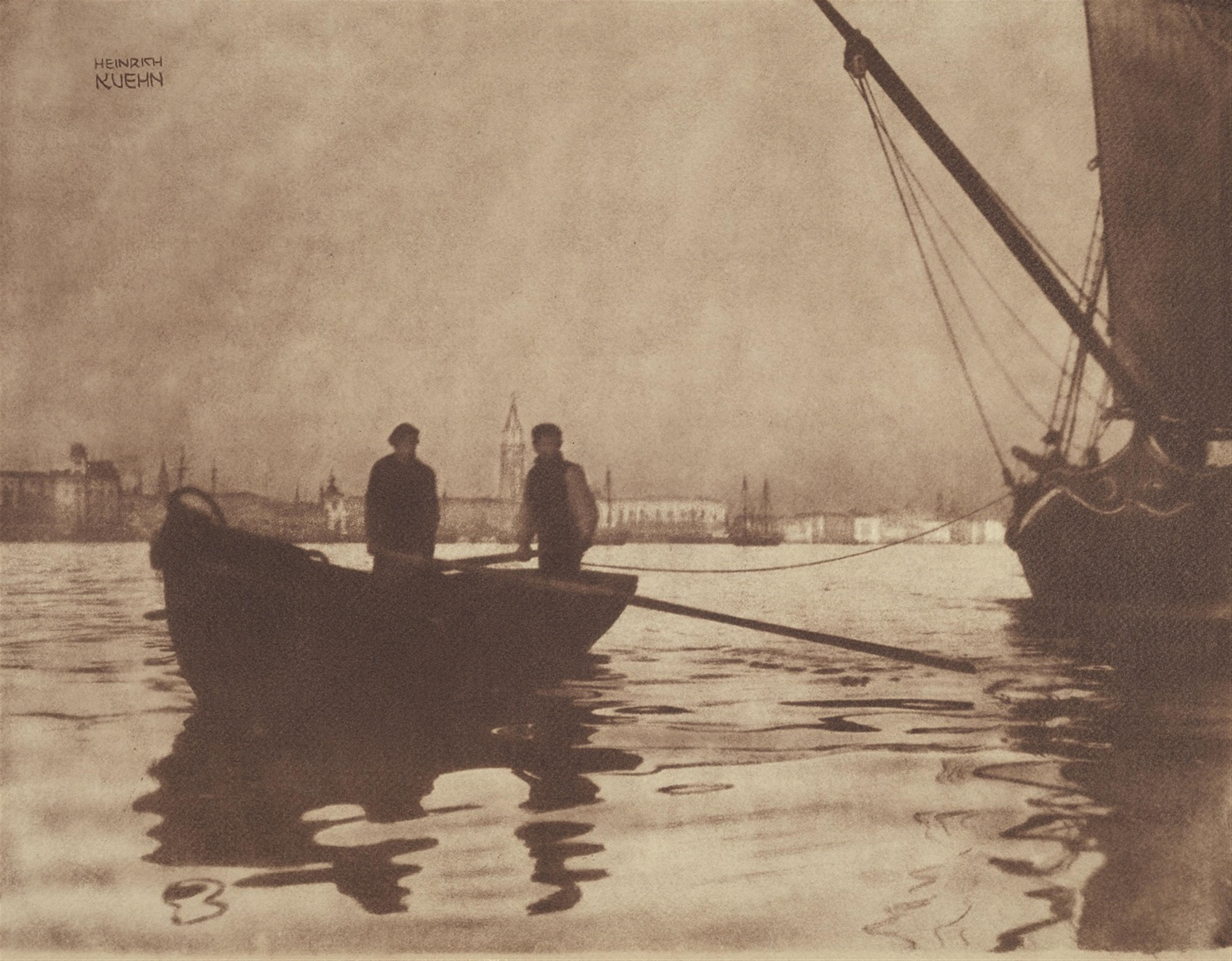 Heinrich Kühn - In Bacino di San Marco, Venezia