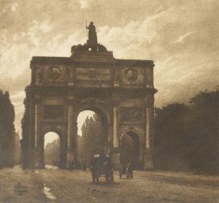 Heinrich Kühn - \'Siegesthor [Sic!], München\', 1898/99Gum-Bichromate Print. Signed In Ink At Lower Left. Signed, Titled And Annotated In Pencil On The Reverse. Mounted And Framed.