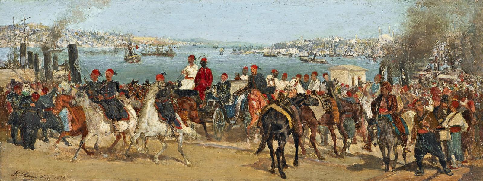 Heinrich Lang - Im Hafen von Istanbul.