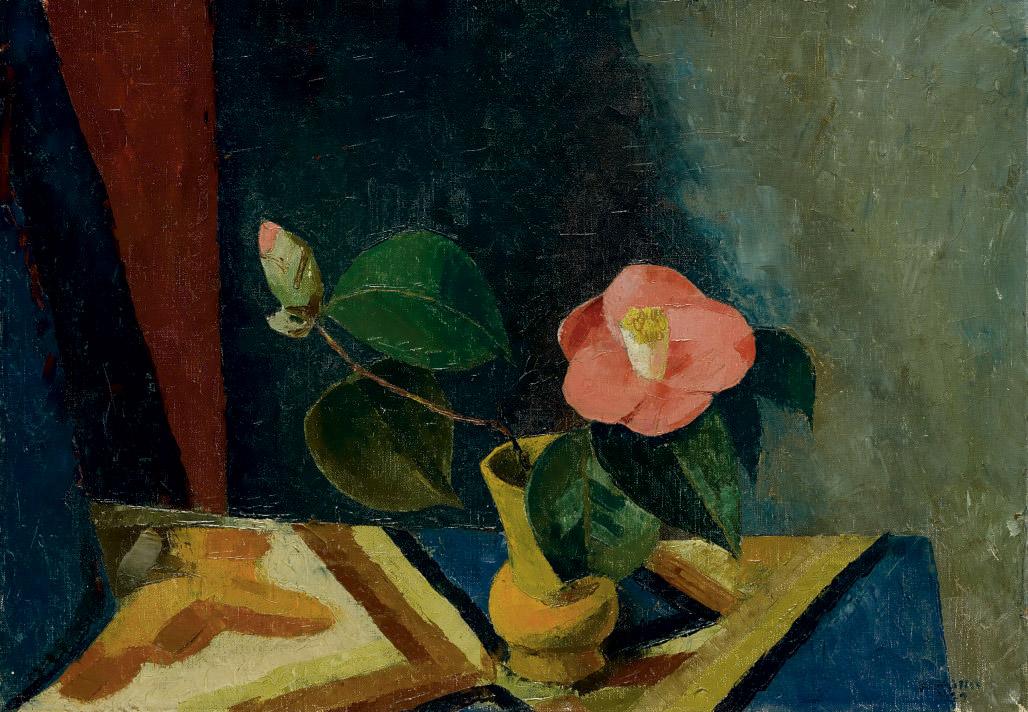 Heinrich Müller - Stillleben mit Kamelien, 1929