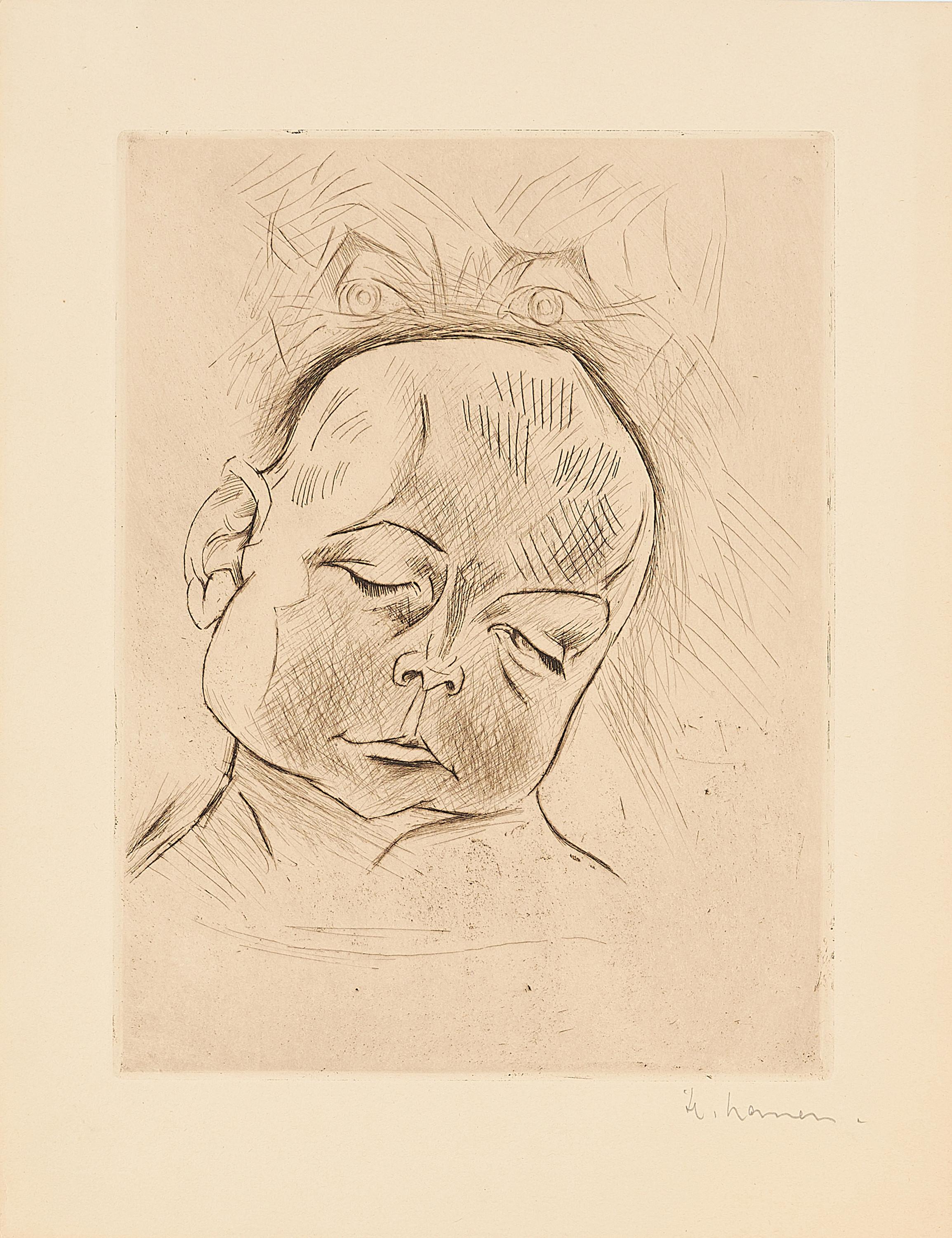 Heinrich Nauen - Das kranke Kind.