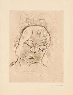 Heinrich Nauen - Das kranke Kind.