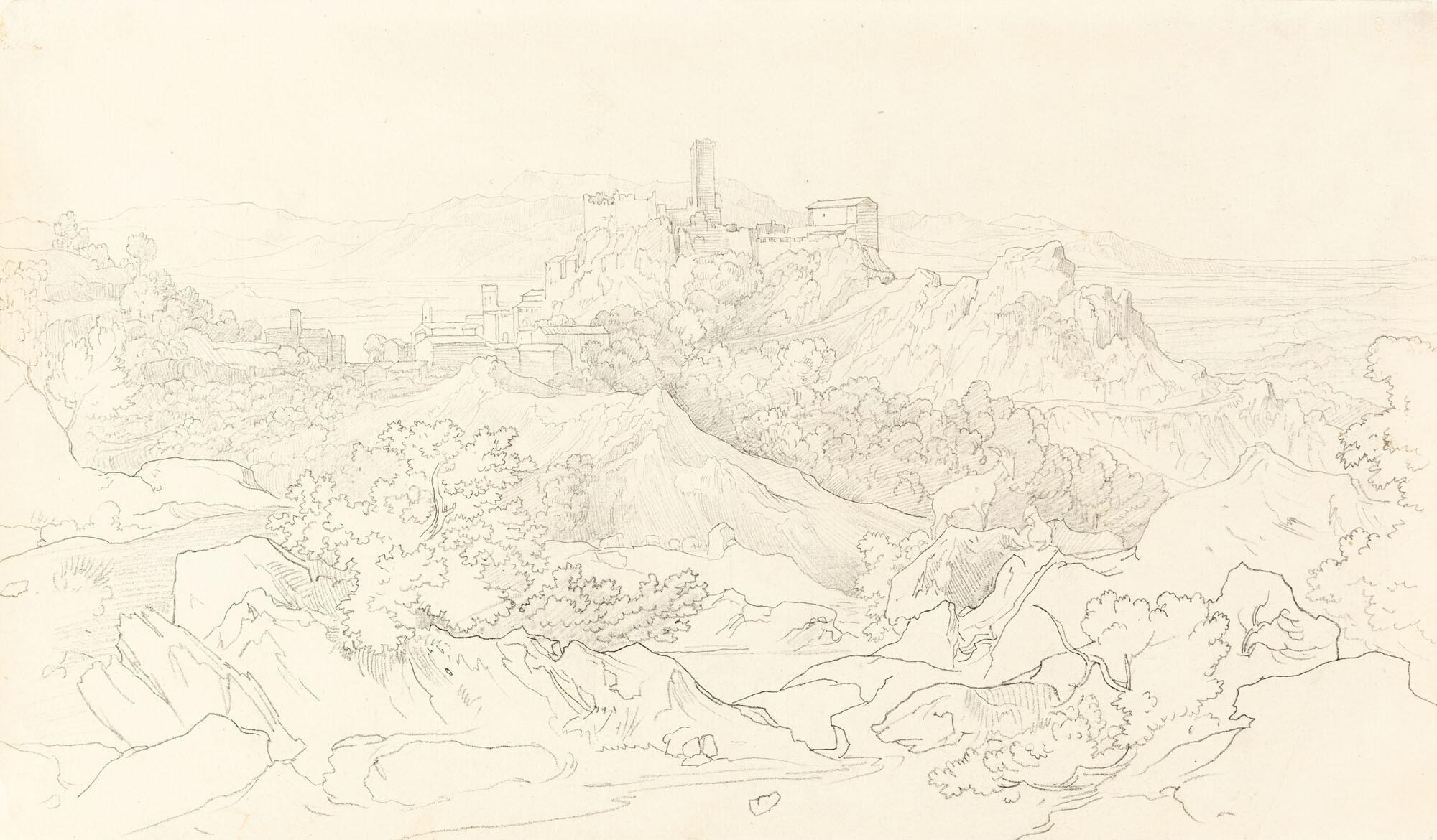 Heinrich Reinhold - Blick auf Olevano.