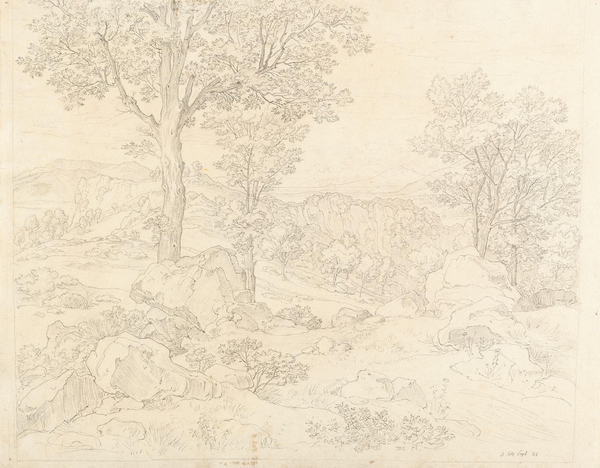 Heinrich Reinhold - In der Serpentara bei Olevano.