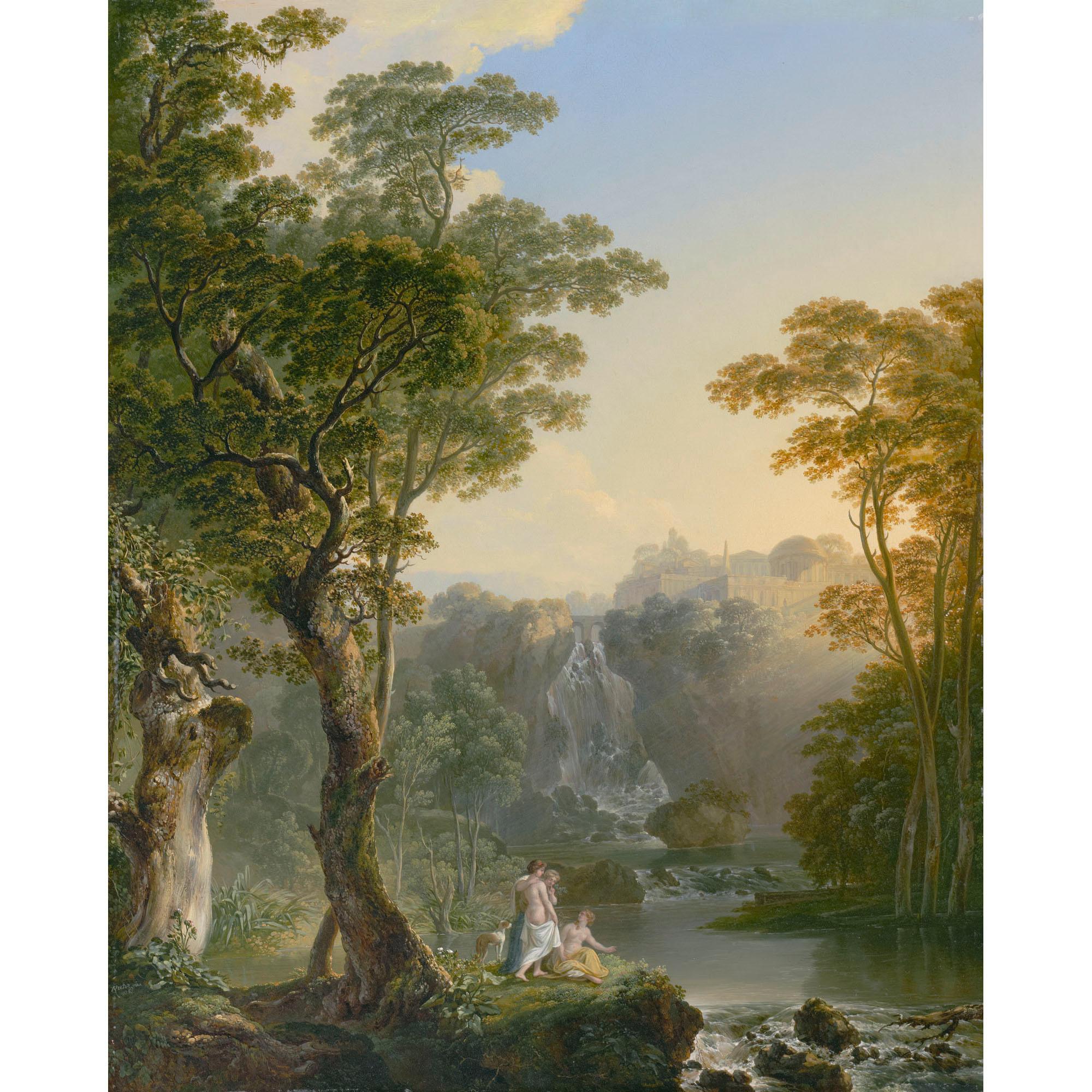 Heinrich Rieter - Ideallandschaft Mit Badenden, 1786