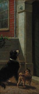 Heinrich Sperling - Waiting for master; and Baying at the moon