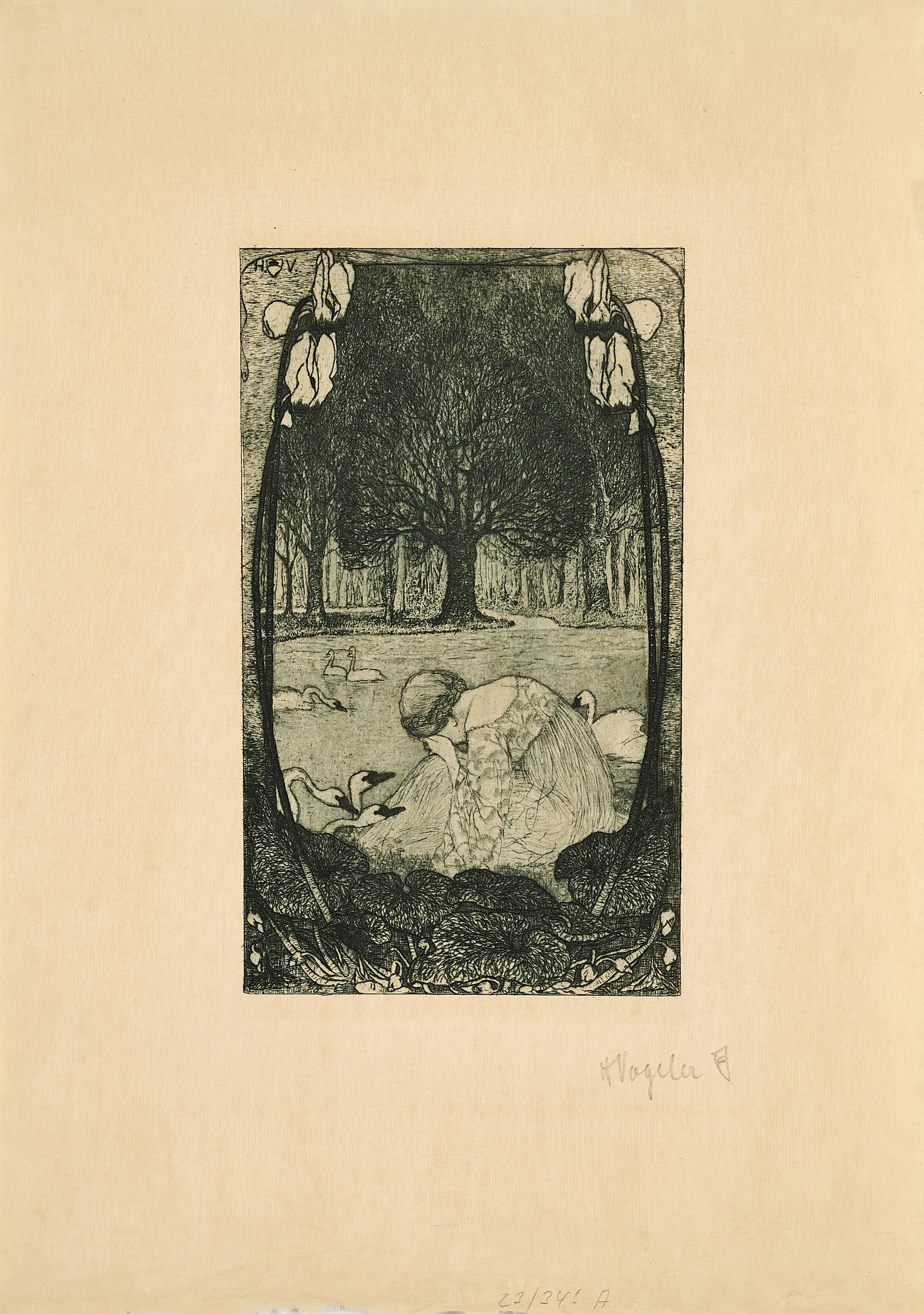 Heinrich Vogeler - Die sieben Schwäne.