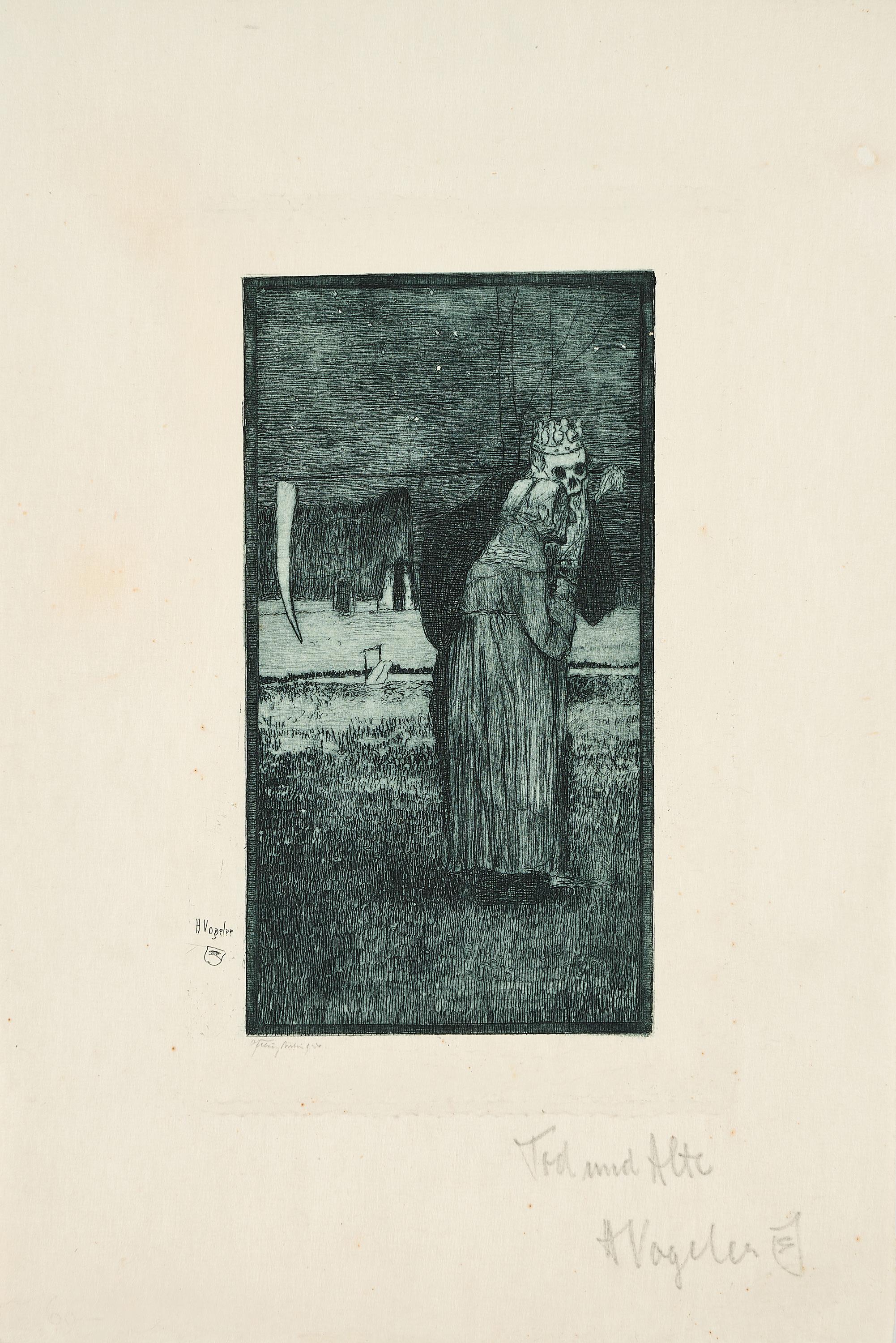 Heinrich Vogeler - Tod und Alte.