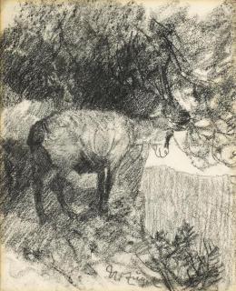 Heinrich von Zügel - Gamsbock.
