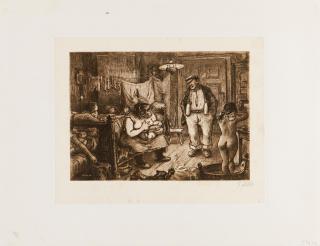 Heinrich Zille - Der späte Schlafbursche.