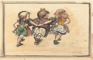 Heinrich Zille - Drei Gören