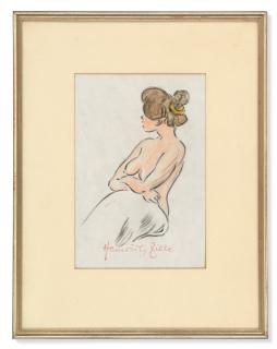 Heinrich Zille - Frauenhalbakt In Dreiviertelansicht