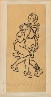 Heinrich Zille - Schiebertanz.