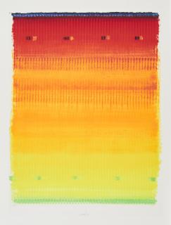 Heinz Mack - August (Aus: 12 Monate - Siebdruck Edition).