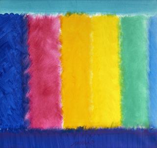 Heinz Mack - Ohne Titel (Chromatische Konstellation)