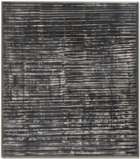 Heinz Mack - Untitled (Grey-Black Waves)