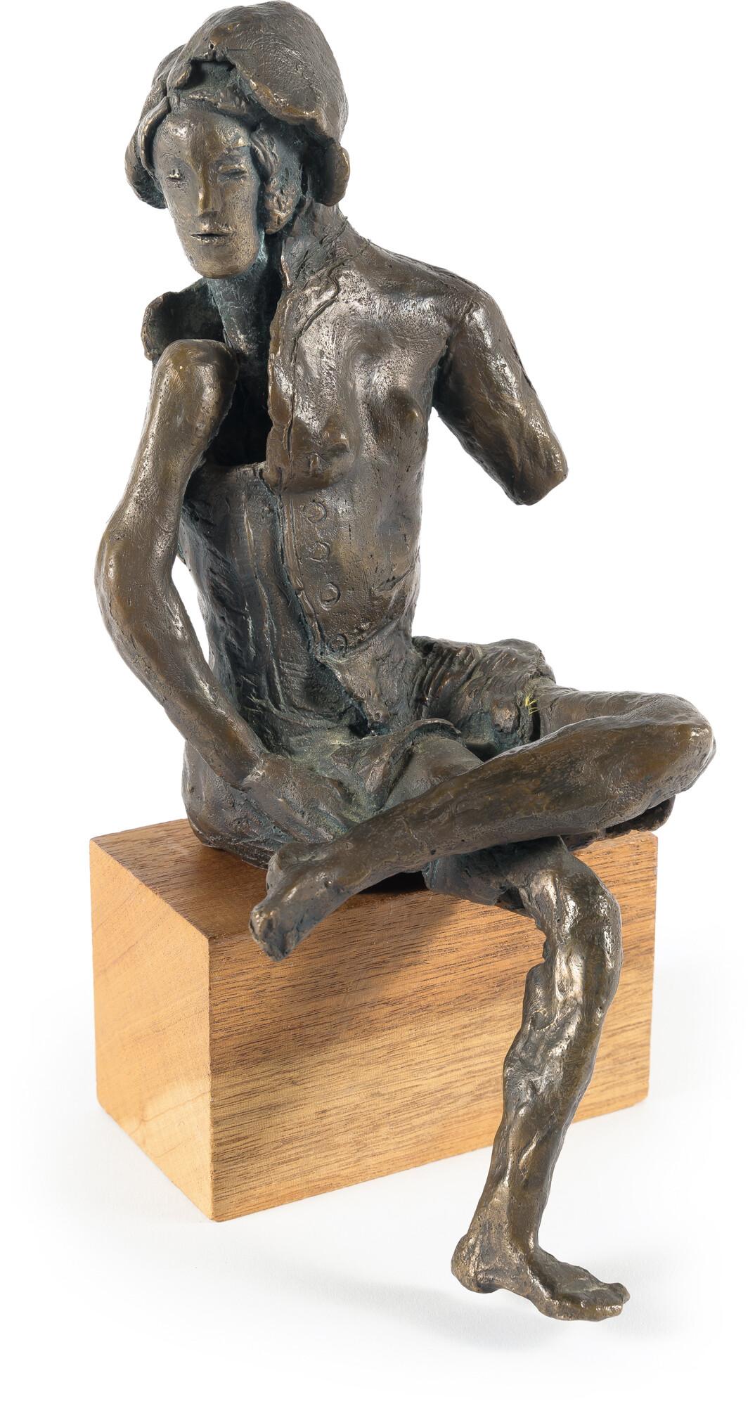 Heinz Stangl - Sitzender Frauenakt