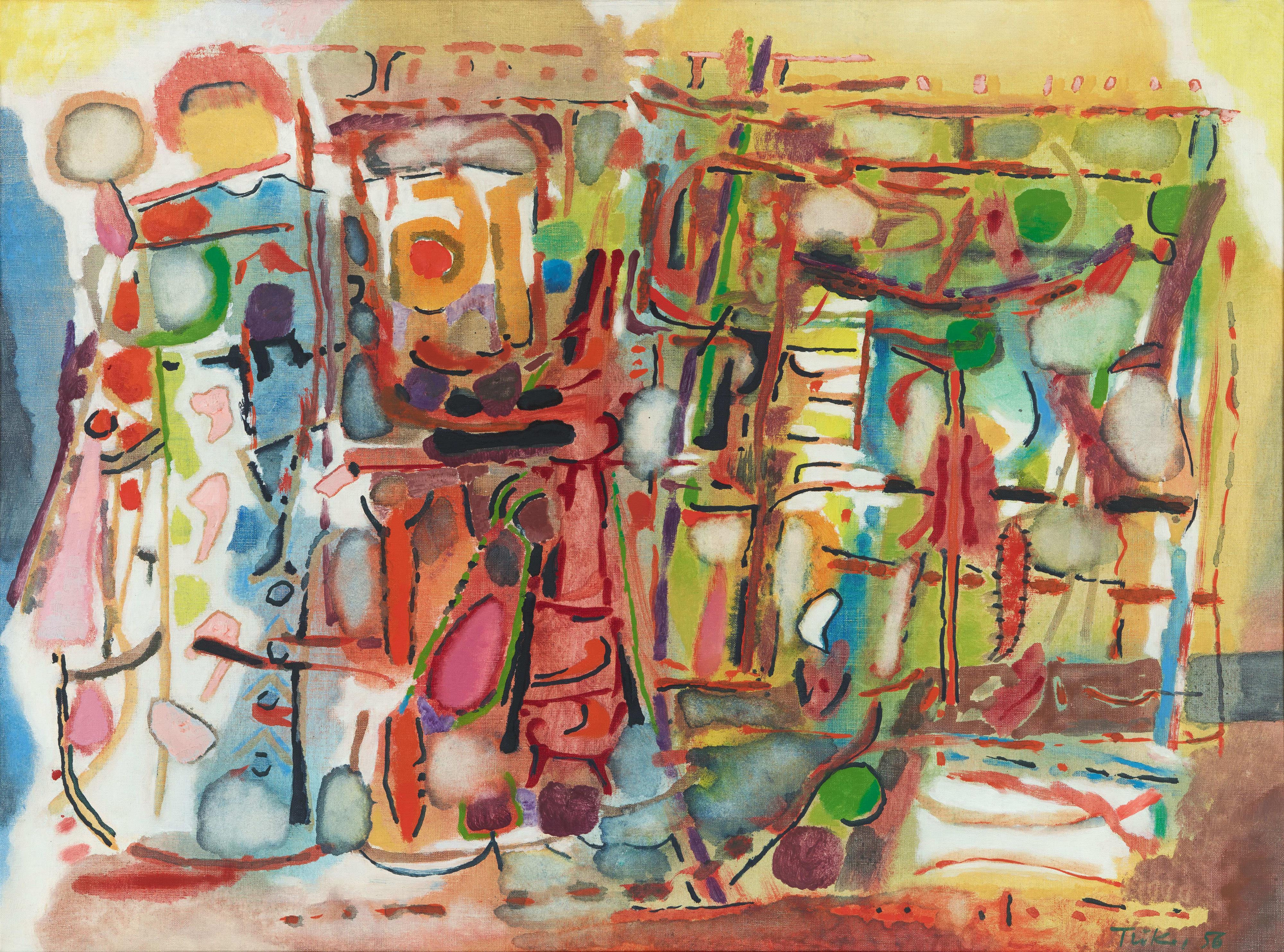 Heinz Trökes - Park im Herbst