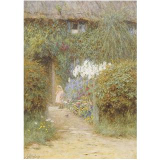 Helen Allingham, R.W.S. - A Cottage At Redlynch
