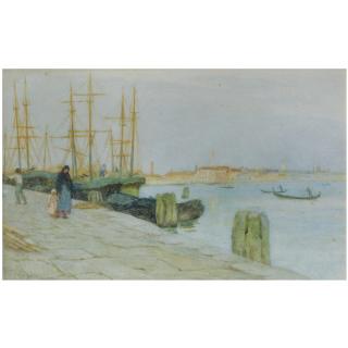 Helen Allingham, R.W.S. - British Morning At The Quay, Venice