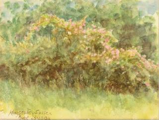 Helen Allingham, R.W.S. - Kingscote, Sussex (illustrated); Valerian at Sandown; and Yellow poppies