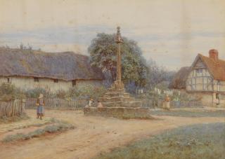 Helen Allingham, RWS - \'At Hagbourne, Berkshire\'