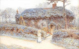 Helen Allingham, RWS - Hook Hill Farm, Freshwater, Isle Of Wight