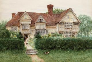 Helen Allingham, RWS - Old Kentish Manor House