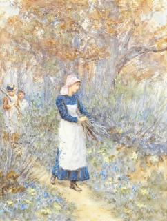 Helen Allingham, RWS - Wood gatherers